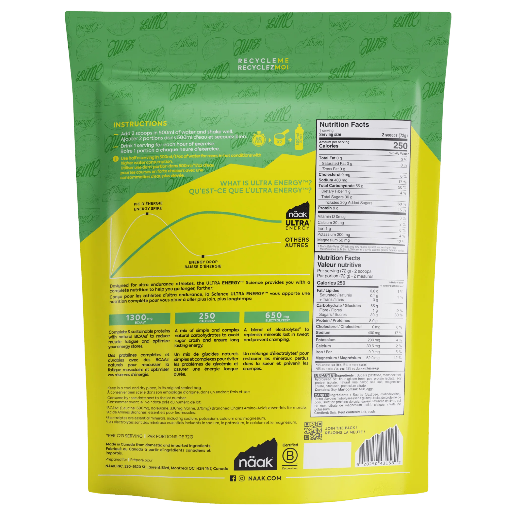 ULTRA™ Drink Mix | Lime - Bag - Image 2